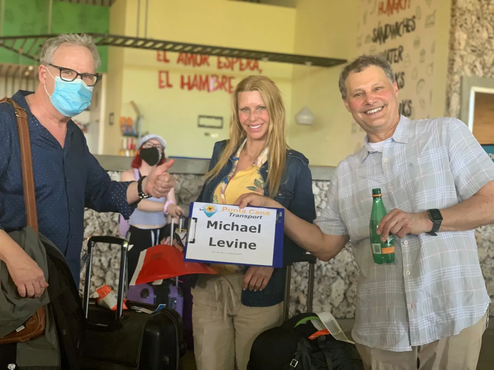 Client arriving at Punta Cana resort